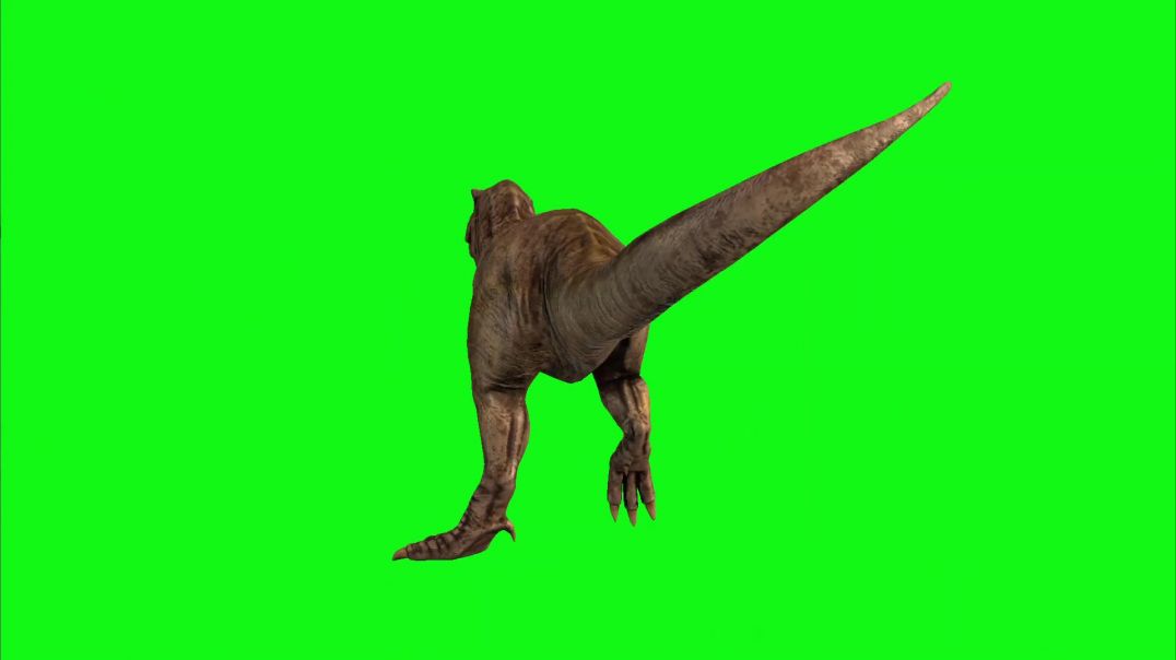 t-rex green screen