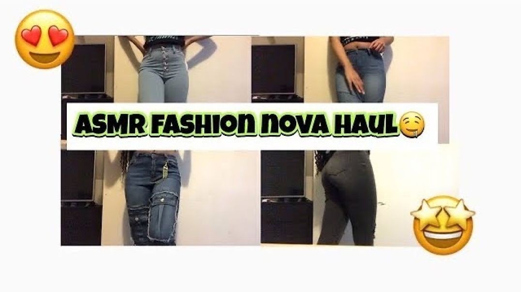 ASMR FashionNova Jeans Try On Haul !!